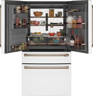 Café 27.6 Cu. Ft. Matte White 4-Door French Door Refrigerator