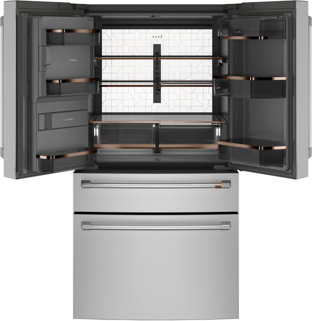 Café™ 27.6 Cu. Ft. Stainless Steel 4-Door French Door Refrigerator