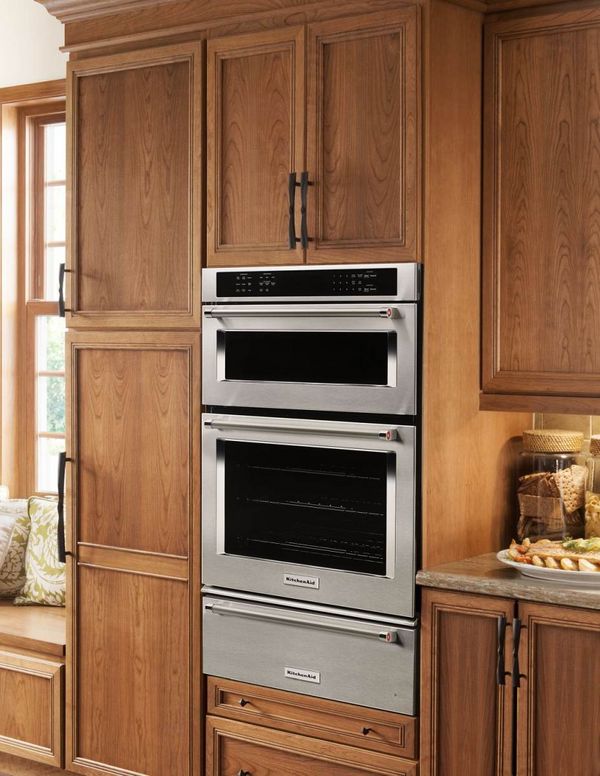 KitchenAid 27" Stainless Steel Oven/Microwave Combo Electric Wall Oven