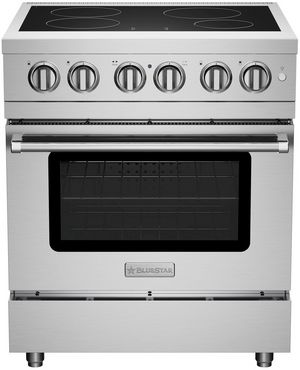 front view of the BlueStar® 30" Color Match Freestanding Induction Range