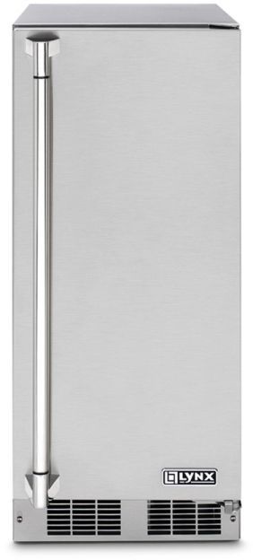 front view of the LYNX® 15" Stainless Steel Outdoor Ice Maker