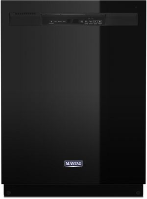 Maytag® 24" Black Front Control Built In Dishwasher
