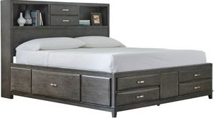 Signature Design by Ashley Caitbrook Gray King Storage Bed