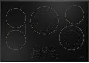 top view of the Café™ 30" Black Electric Cooktop Model #: CEP90301TBB