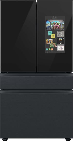 Samsung Bespoke 29 Cu. Ft. Matte Black Steel French Door Refrigerator with Family Hub