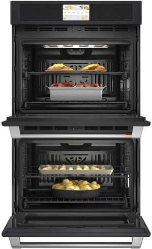 Café Professional Series 30" Matte Black Double Electric Wall Oven