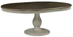 front view of American Drew® Savona Mocha Elm Octavia Dining Table
