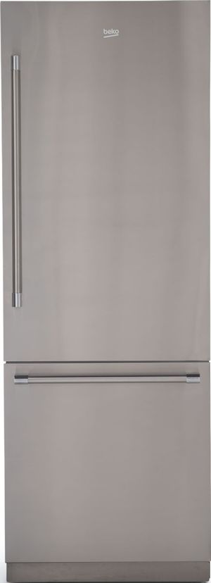 Beko 30 in. 16.4 Cu. Ft. Fingerprint-Free Stainless Steel Built In Bottom Freezer Refrigerator