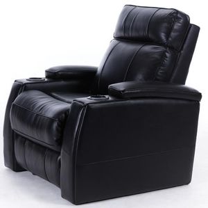 side view of the Lambor Furnishings Transformer Recliner with Power Headrests