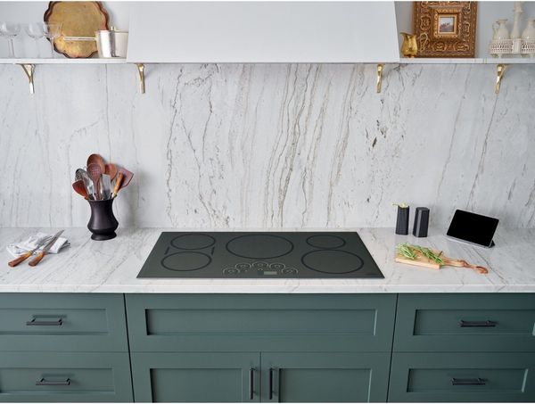 Kitchen featuring Café 30" Flagstone Gray Induction Cooktop
