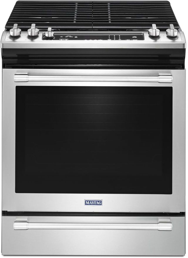 Maytag slide in gas range