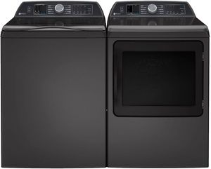 GE Profile Diamond Gray Laundry Pair