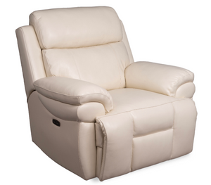 white leather chair