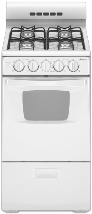 Amana® 20" White Free Standing Gas Range