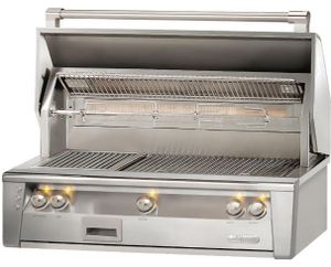 front view of the Alfresco™ ALXE Series 42" Built-In Grill-Stainless Steel