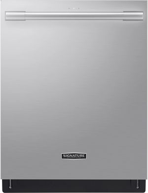 front view of the Signature Kitchen Suite 24" Stainless Steel Top Control Built In Dishwasher