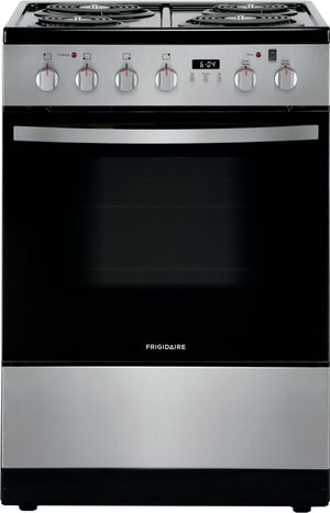 front view of the Frigidaire® 24" Stainless Steel Free Standing Electric Range