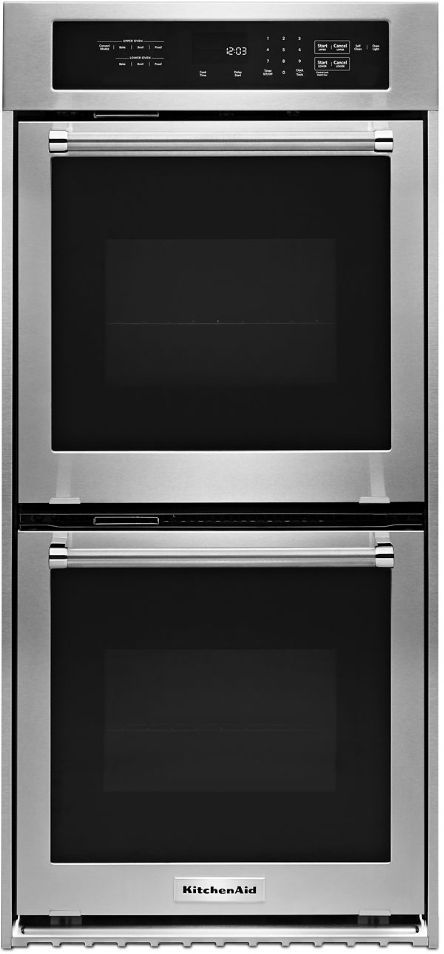stainless steel 24 double wall oven