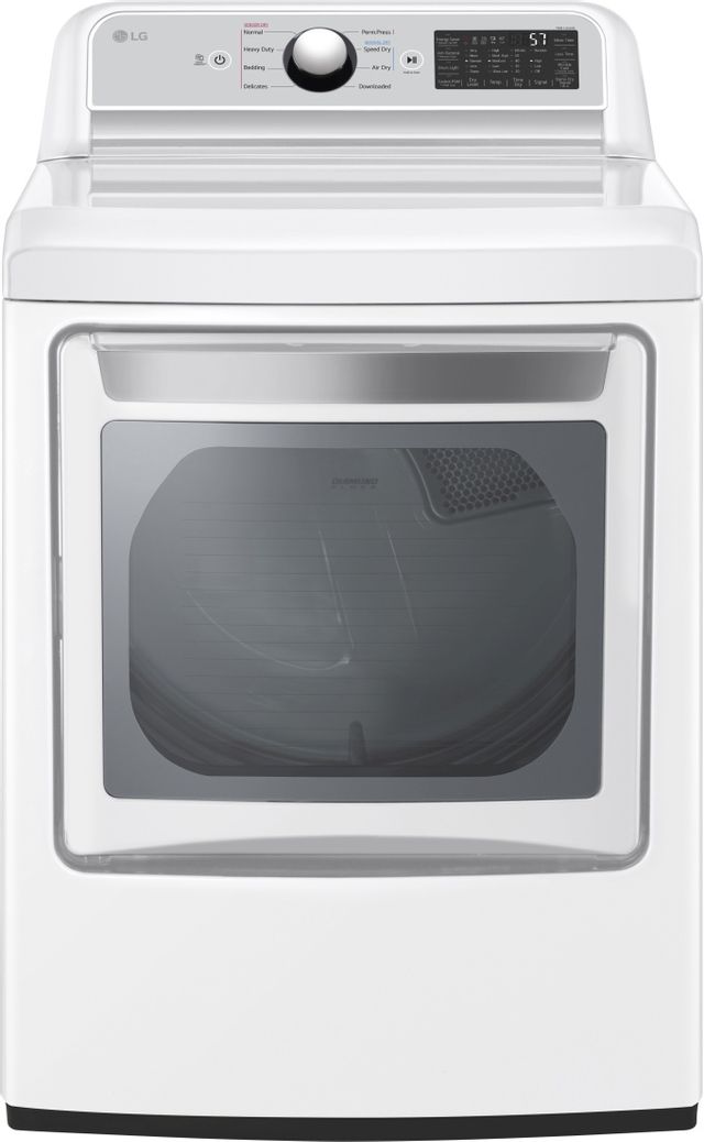 LG White Electric Dryer