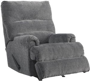 front left view of the Ingram Manual Recliner (Grey)