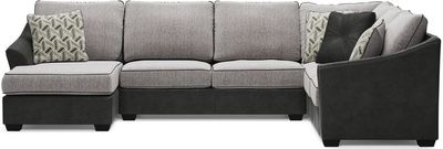 Signature Design by Ashley® Bilgray 3-Piece Pewter Sectional