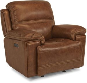 Flexsteel® Fenwick Brown Power Recliner with Power Headrest