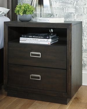 wood nightstand