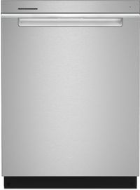 front view of the Whirlpool® 24" Fingerprint Resistant Stainless Steel Top Control Built In Dishwasher