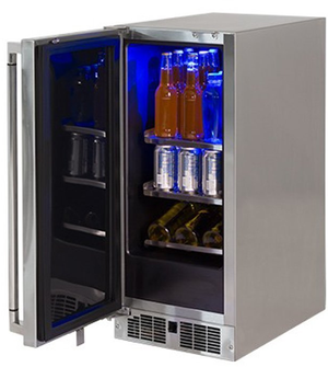 LYNX Professional 2.73 Cu. Ft. Stainless Steel Outdoor Left Hinge Compact Refrigerator