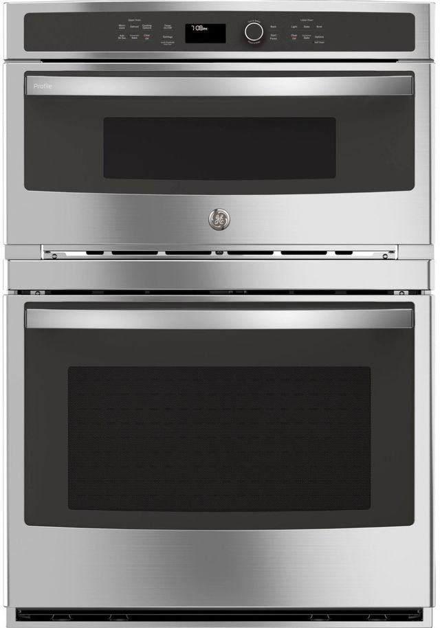 Stainless steel GE Profile microwave oven combo