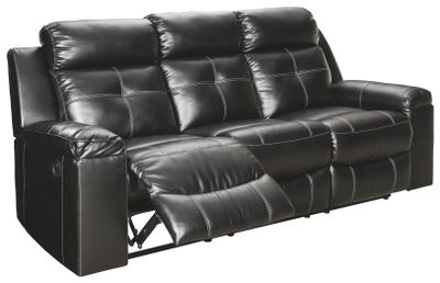 Signature Design by Ashley® Kempten Black Reclining Sofa