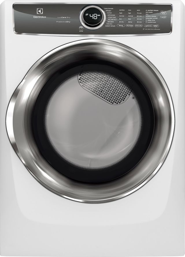 Electrolux 8.0 Cu. Ft. Island White Front Load Electric Dryer Model #: EFME627UIW