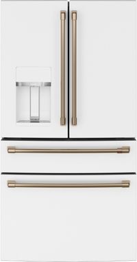 Café™ 27.6 Cu. Ft. Matte White 4-Door French Door Refrigerator