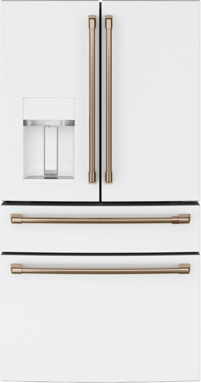 Café™ 27.6 Cu. Ft. Matte White 4-Door French Door Refrigerator