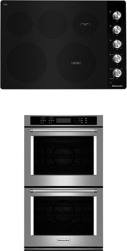 KitchenAid® 2 Piece Kitchen Package – wall oven and cooktop