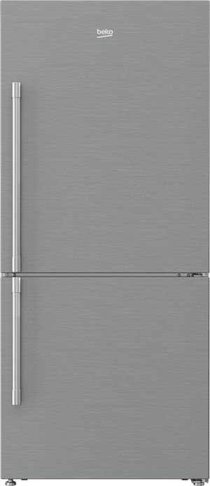 Beko 16.2 Cu. Ft. Fingerprint Free Stainless Steel Freestanding Bottom Freezer Refrigerator