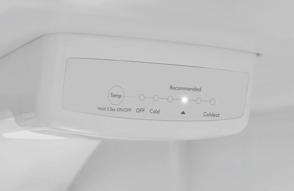 Frigidaire Top Freezer Refrigerator recommended temperature