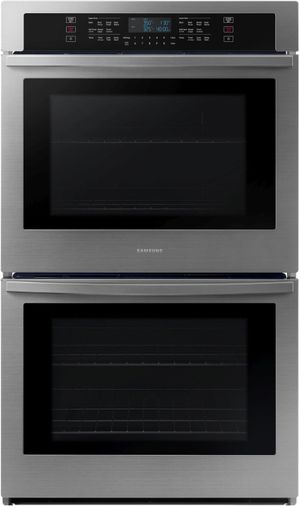 front view of the Samsung 30" Stainless Steel Electric Built In Double Oven