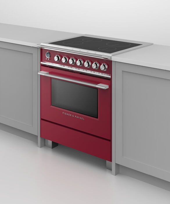 Fisher & Paykel induction range built into a cabinet