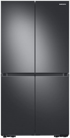 front view of the Samsung 29.0 Cu. Ft. Fingerprint Resistant Black Stainless Steel French Door Refrigerator