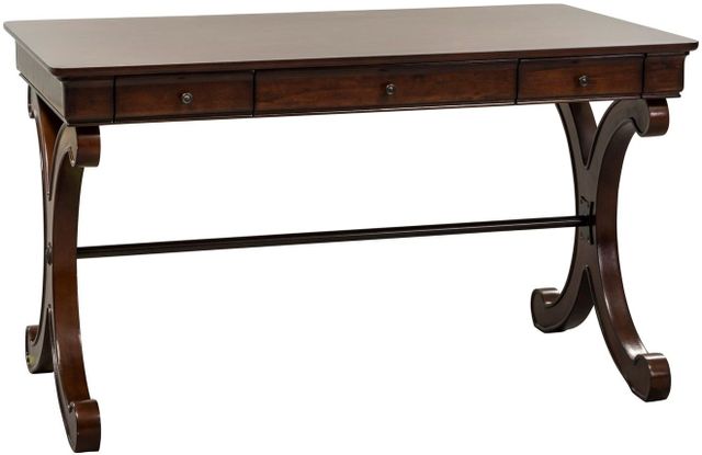 Liberty Furniture Lennox Weathered Chestnut Writing Desk lifestyle image