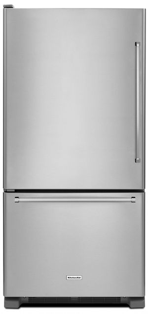 KitchenAid 22.07 Cu. Ft. Stainless Steel Bottom Freezer Refrigerator