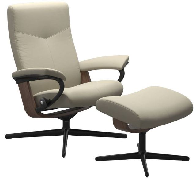 Stressless® by Ekornes® Dover Cross Reclining Chair with Footstool Set