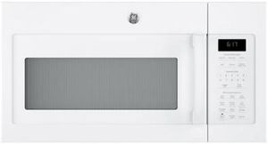 white GE microwave