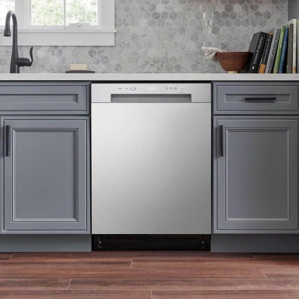 Kitchen Featuring a LG 24" Stainless Steel Look Front Control Built In Dishwasher