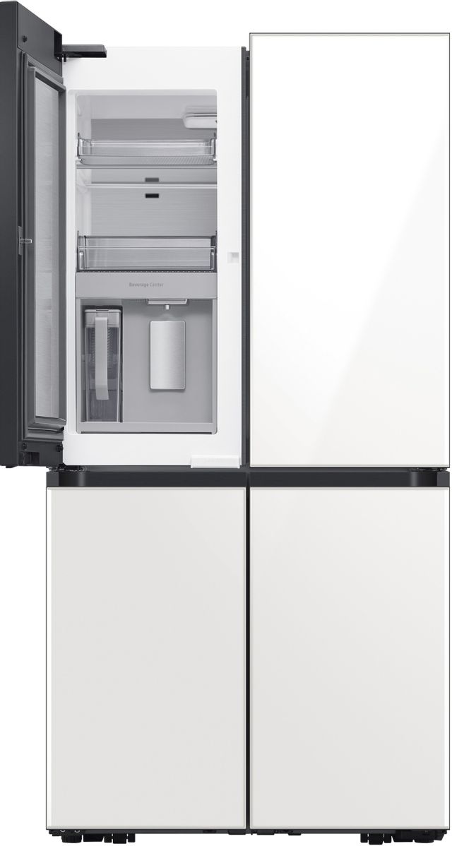 Samsung Bespoke 29.0 Cu. Ft. White Glass French Door Refrigerator