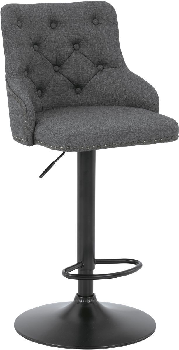 Signature Design by Ashley® Gaddison Gray Upholstered Swivel Bar Stool
