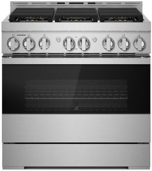JennAir® NOIR™ 36" Stainless Steel Pro Style Dual Fuel Range