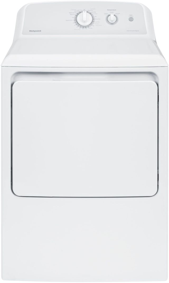 Hotpoint® 6.2 Cu. Ft. White Front Load Electric Dryer