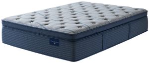 front right view of the Serta® Blissful Excellence™ Luna Vista Wrapped Coil Plush Pillow Top Queen Mattress